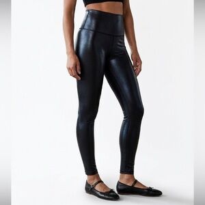 Wilfred Free Daria Leggings Size Small Faux Leather Black High Rise Minimalist